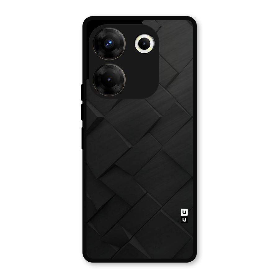 Black Elegant Design Metal Back Case for Tecno Camon 20