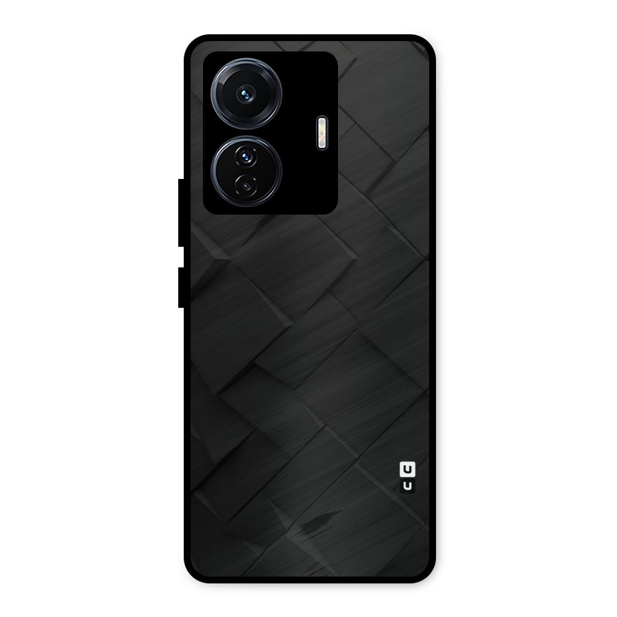 Black Elegant Design Metal Back Case for Vivo T1 Pro