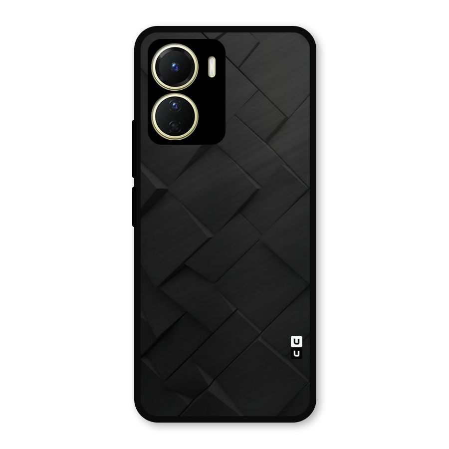 Black Elegant Design Metal Back Case for Vivo T2x
