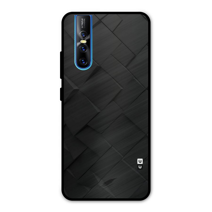 Black Elegant Design Metal Back Case for Vivo V15 Pro