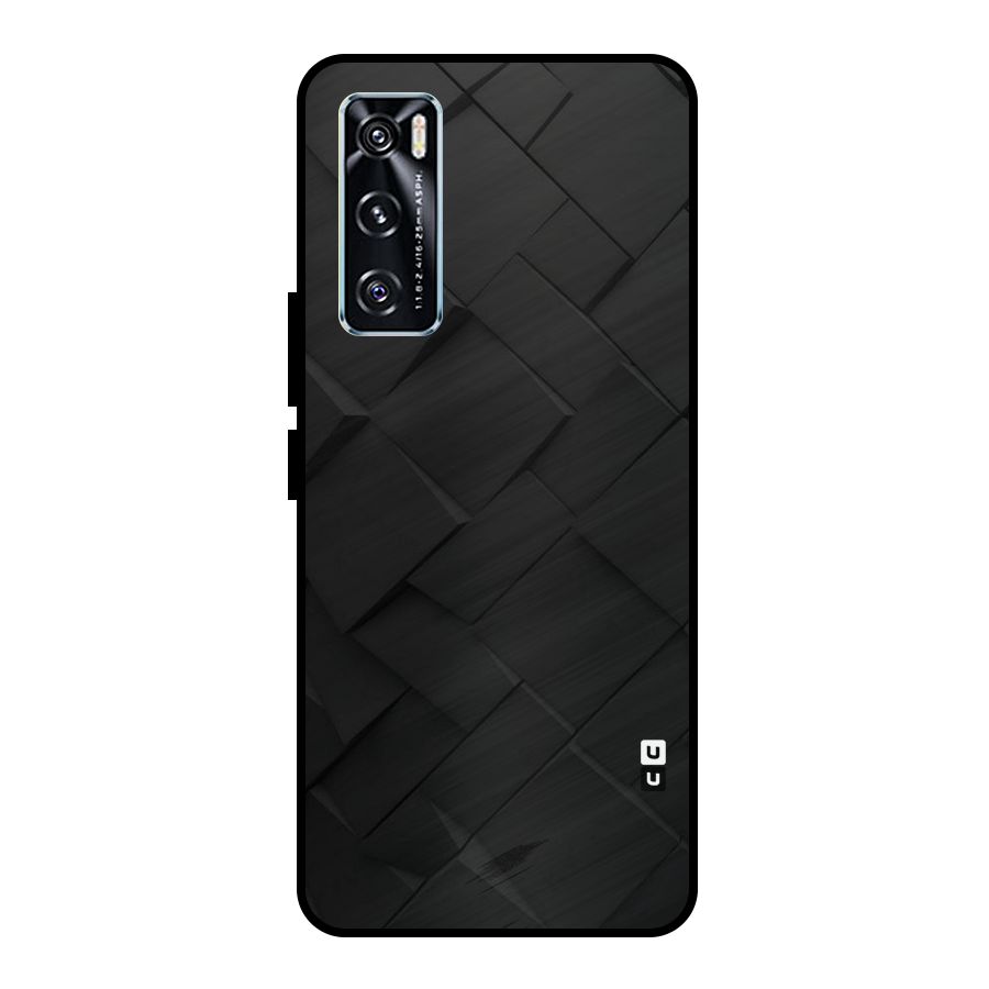 Black Elegant Design Metal Back Case for Vivo V20 SE