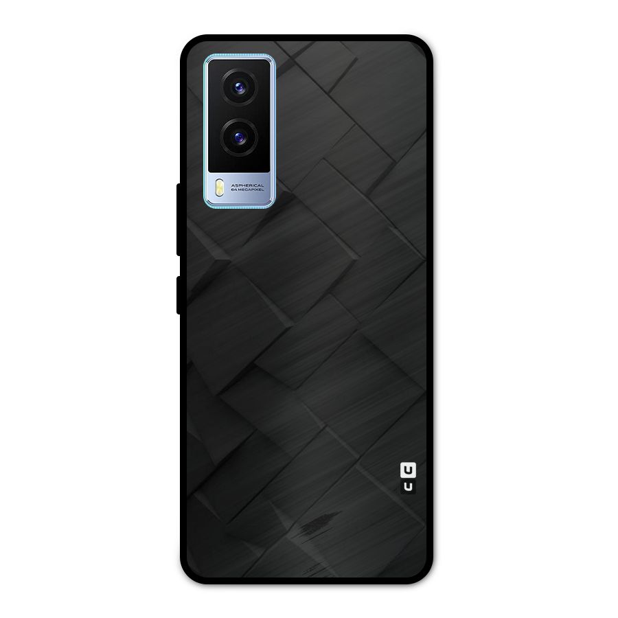 Black Elegant Design Metal Back Case for Vivo V21e 5G
