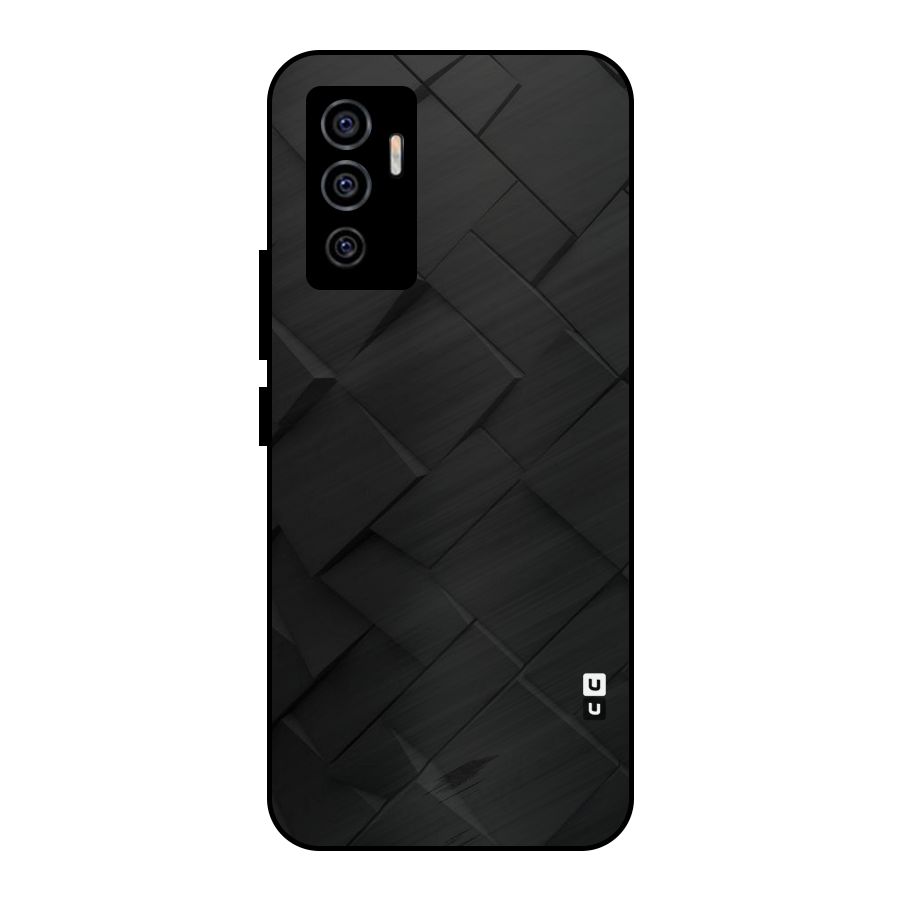 Black Elegant Design Metal Back Case for Vivo V23e