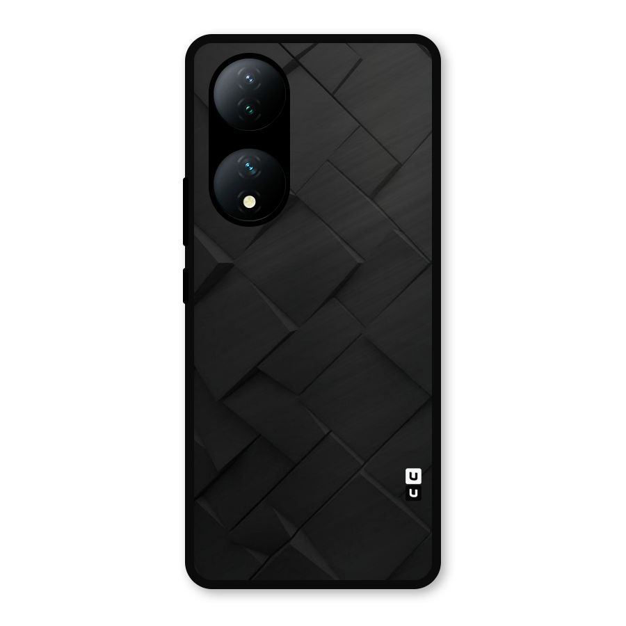 Black Elegant Design Metal Back Case for Vivo Y100a