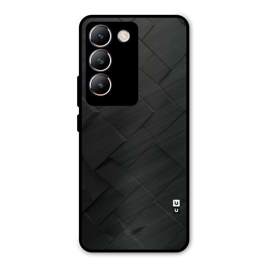 Black Elegant Design Metal Back Case for Vivo Y200e