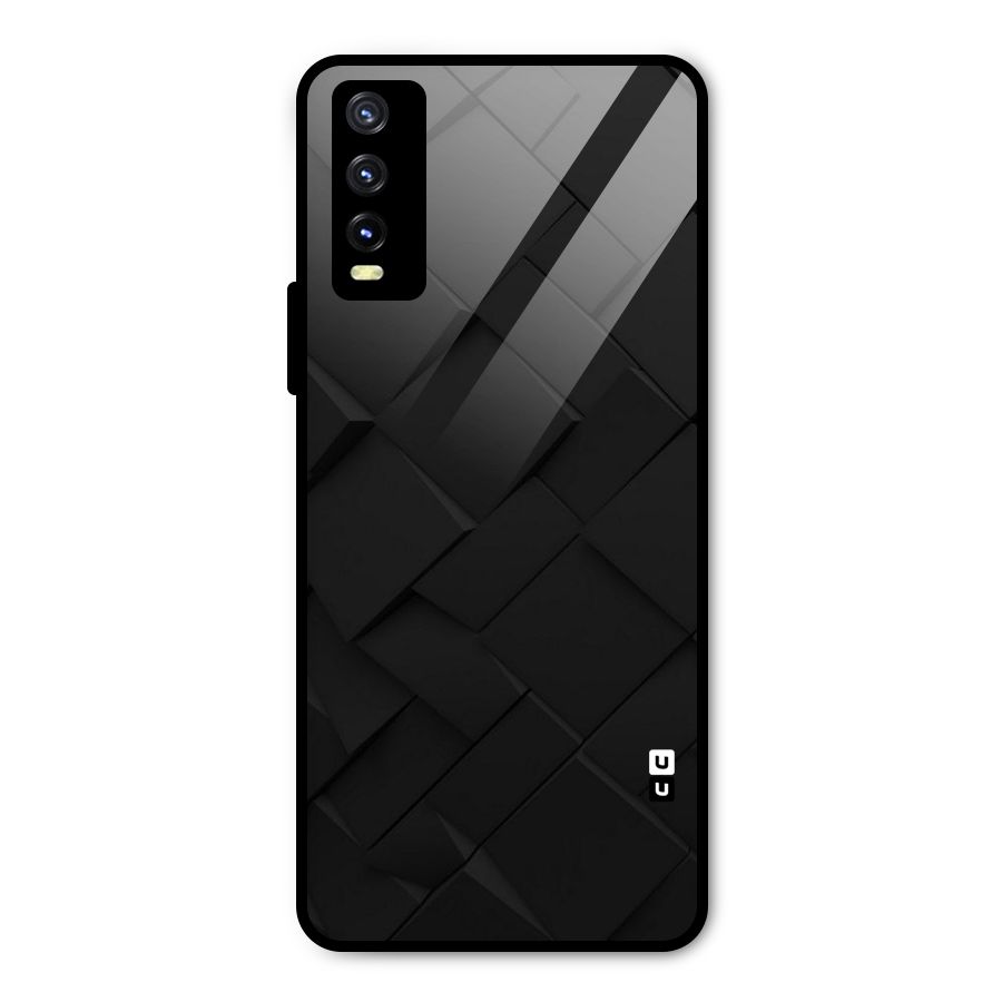 Black Elegant Design Metal Back Case for Vivo Y20g