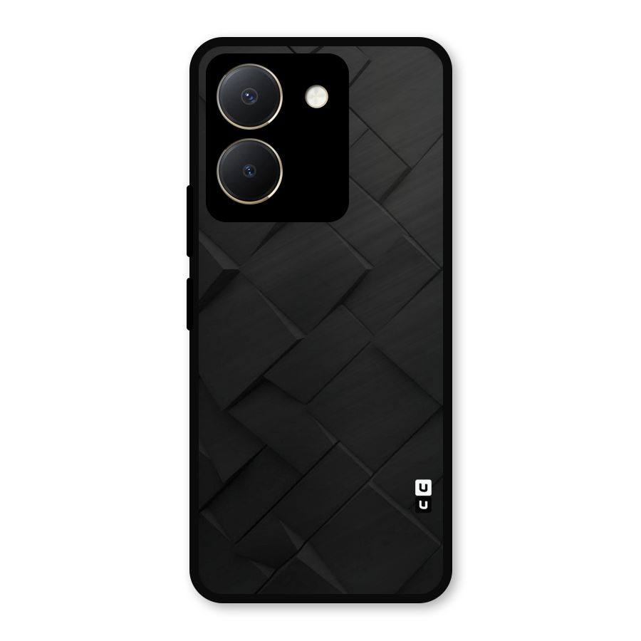 Black Elegant Design Metal Back Case for Vivo Y36