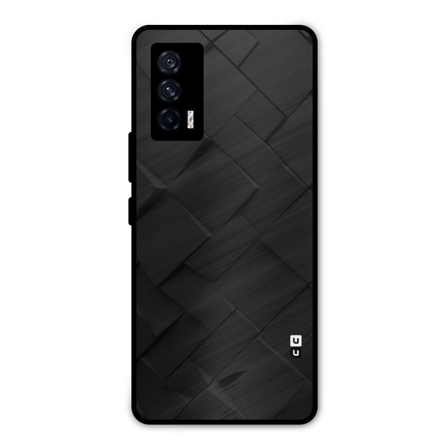 Black Elegant Design Metal Back Case for iQOO 7 5G