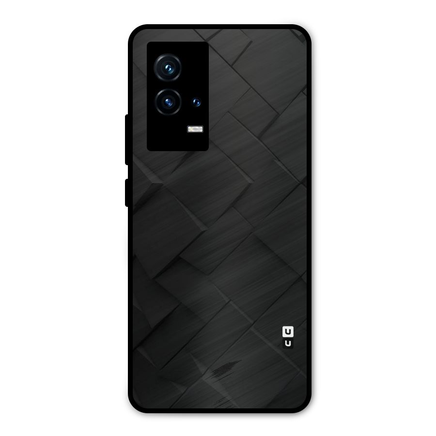 Black Elegant Design Metal Back Case for iQOO 9 5G