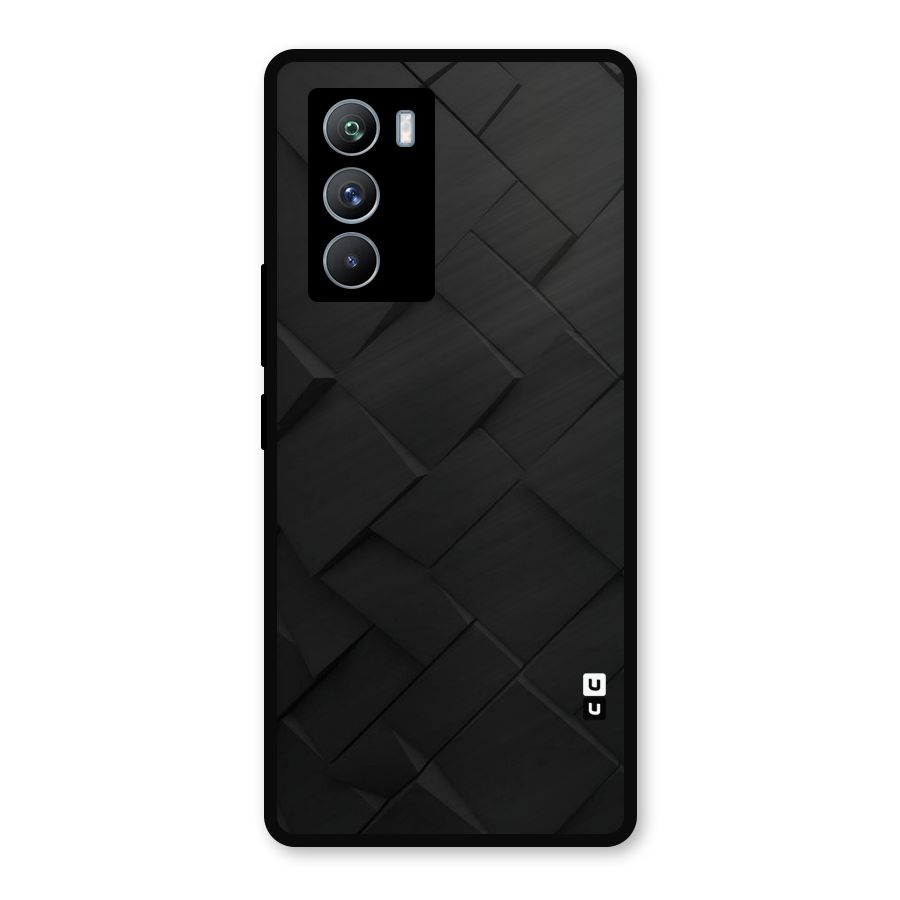 Black Elegant Design Metal Back Case for iQOO 9 SE