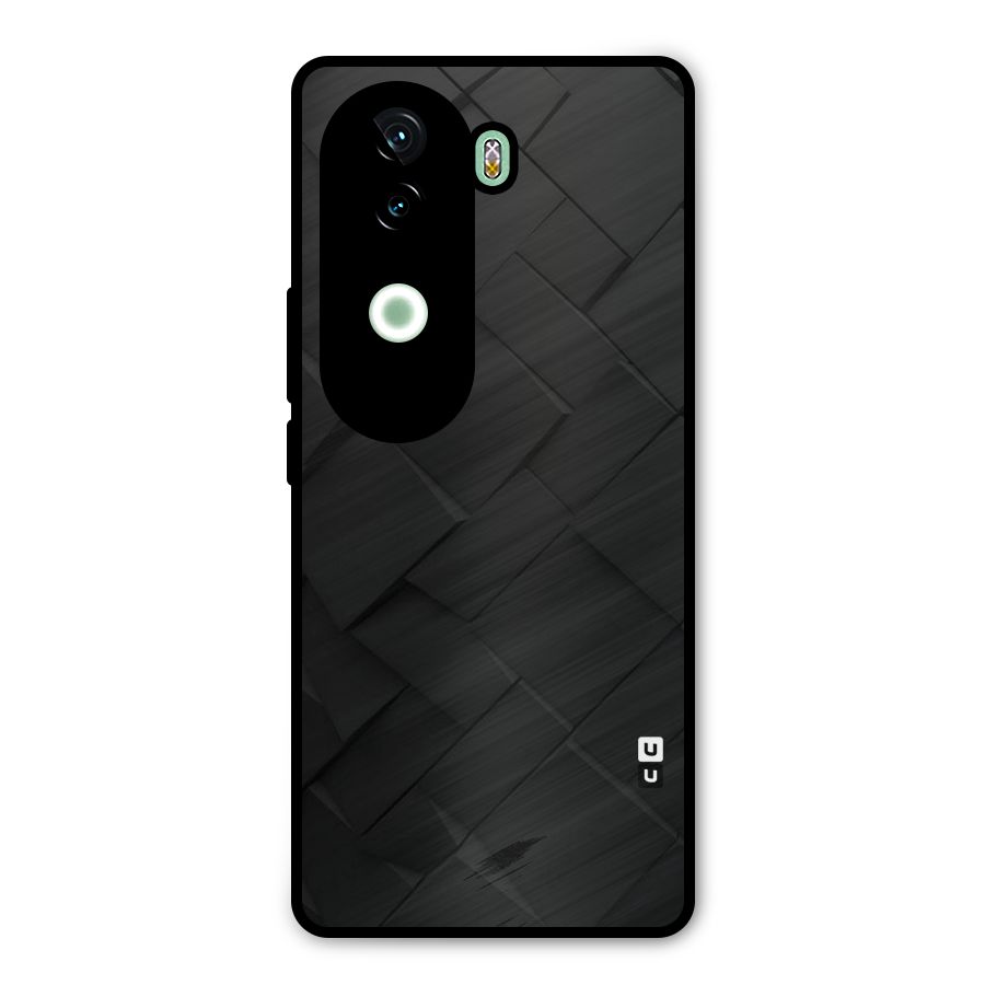 Black Elegant Design Metal Back Case for iQOO Z9s