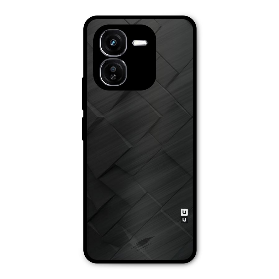 Black Elegant Design Metal Back Case for iQOO Z9x