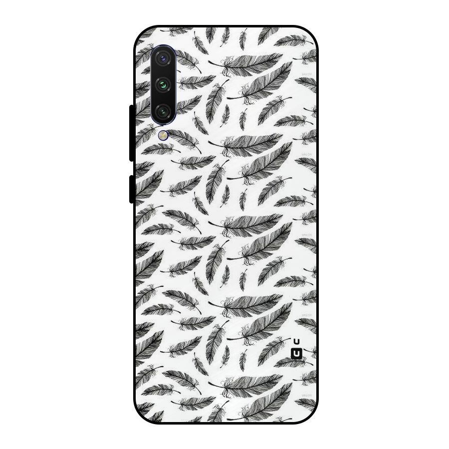 Black Feather Metal Back Case for Mi A3
