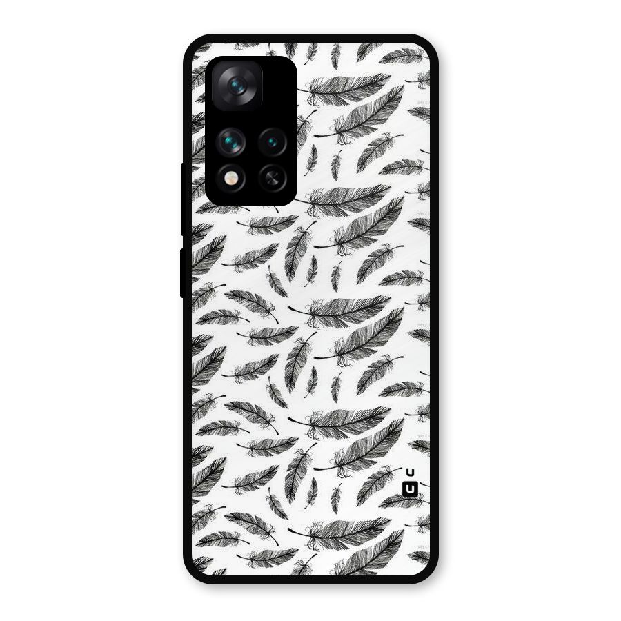 Black Feather Metal Back Case for Xiaomi 11i Hypercharge 5G
