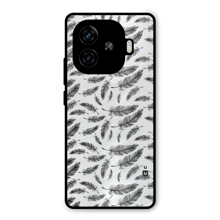 Black Feather Metal Back Case for iQOO Neo 10R