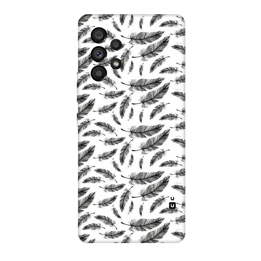 Black Feather Original Polycarbonate Back Case for Galaxy A53 5G