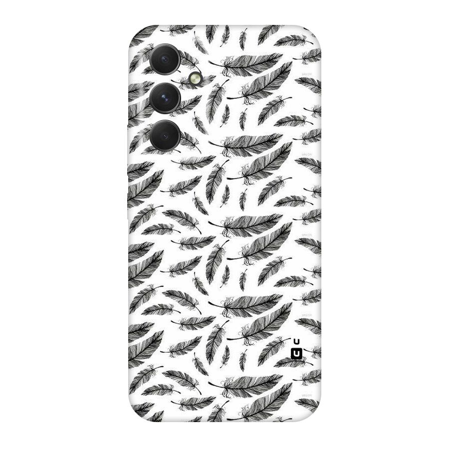 Black Feather Original Polycarbonate Back Case for Galaxy A54