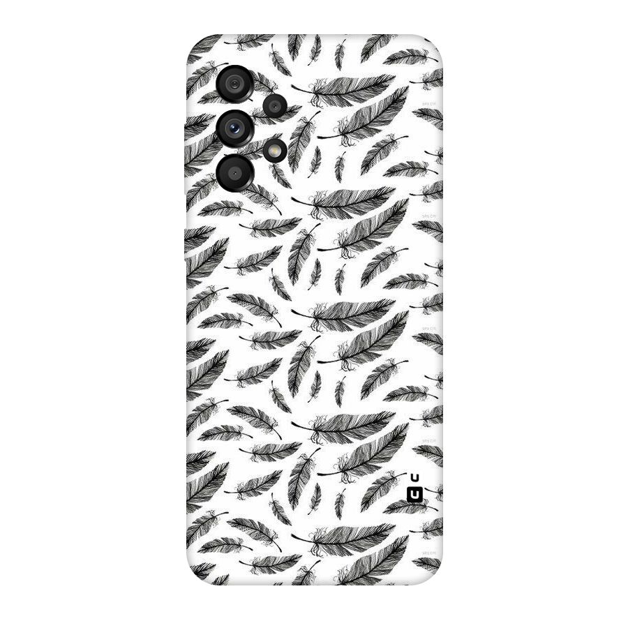 Black Feather Original Polycarbonate Back Case for Galaxy A73 5G