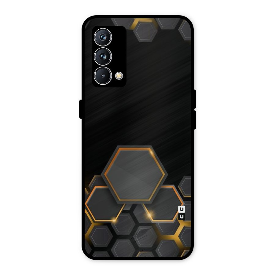 Black Gold Hexa Metal Back Case for Realme GT Master Edition