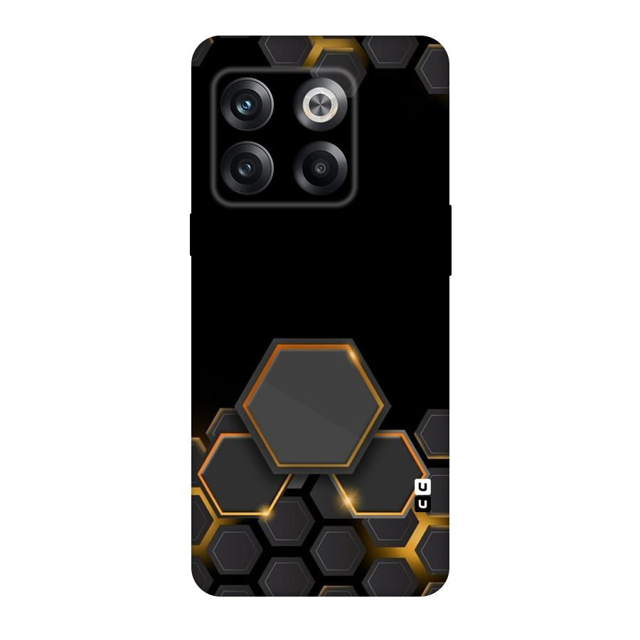 Black Gold Hexa Original Polycarbonate Back Case for OnePlus 10T