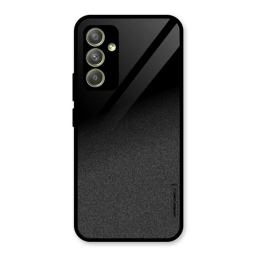 Black Grey Noise Fusion Glass Back Case for Galaxy A54