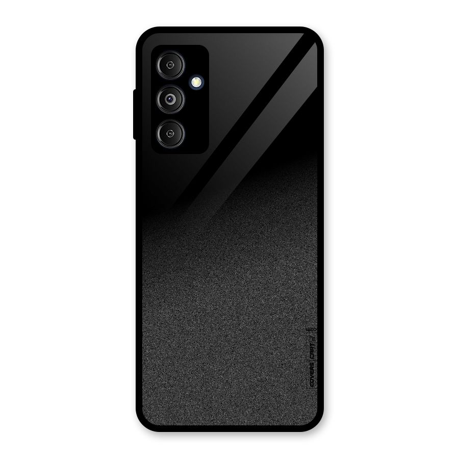 Black Grey Noise Fusion Glass Back Case for Galaxy M14 5G