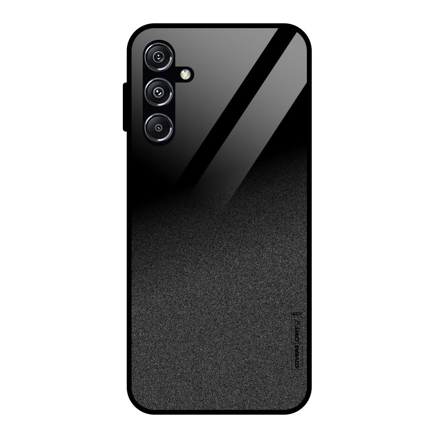 Black Grey Noise Fusion Glass Back Case for Galaxy M34 5G