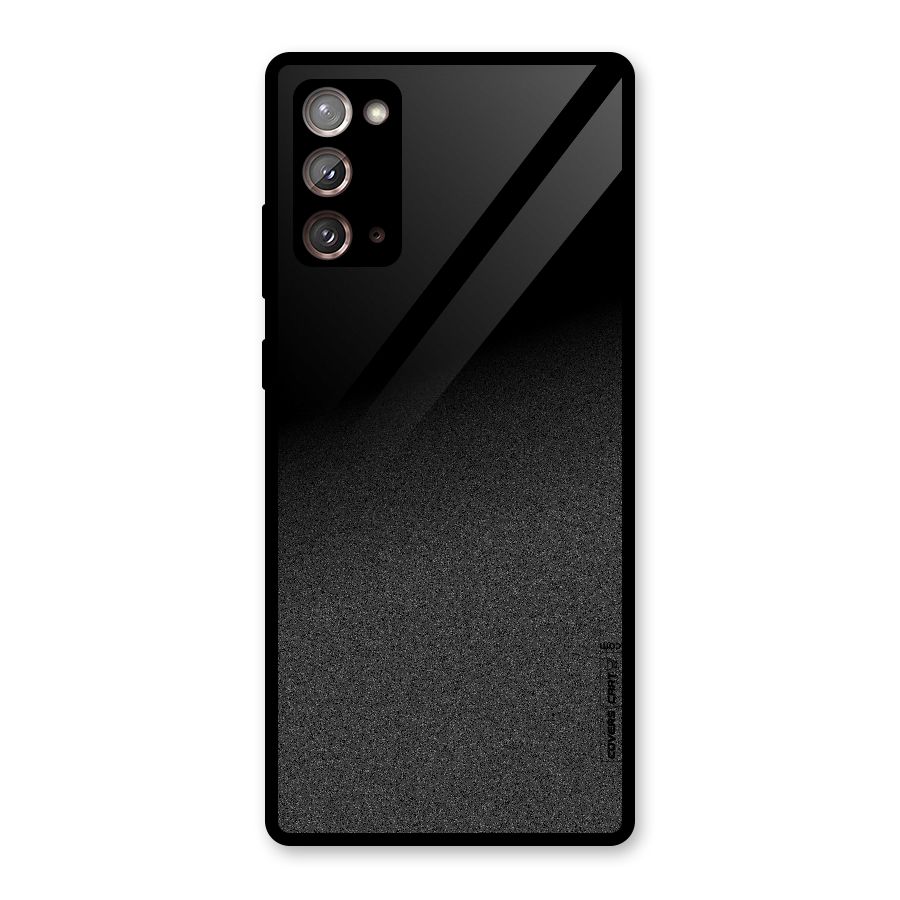 Black Grey Noise Fusion Glass Back Case for Galaxy Note 20