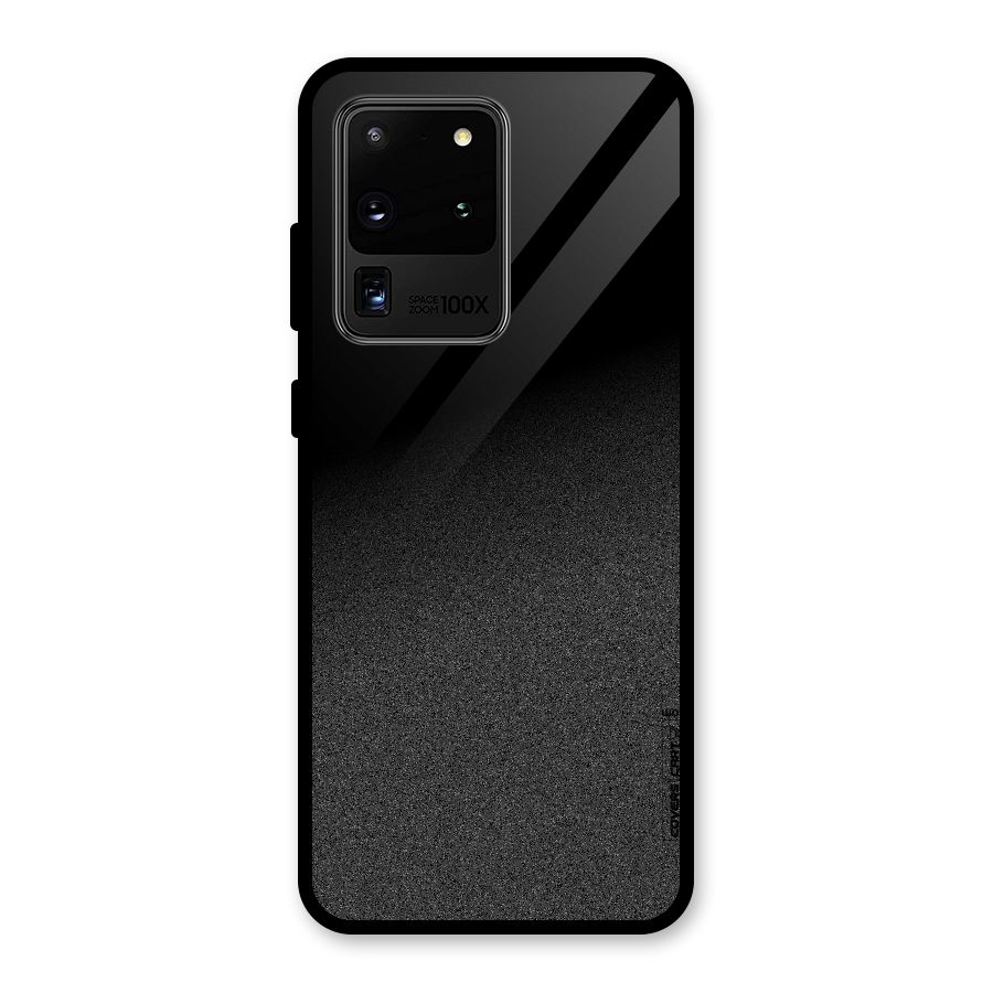 Black Grey Noise Fusion Glass Back Case for Galaxy S20 Ultra
