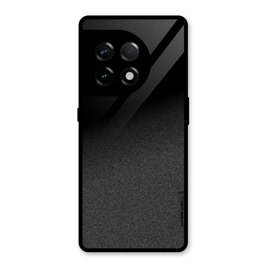 Black Grey Noise Fusion Glass Back Case for OnePlus 11R