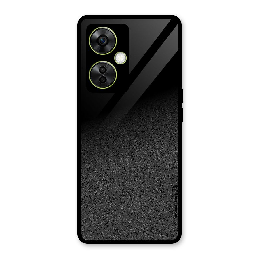 Black Grey Noise Fusion Glass Back Case for OnePlus Nord CE 3 Lite