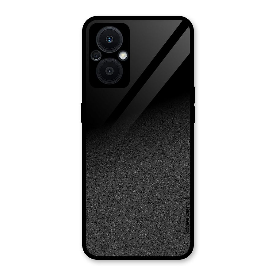 Black Grey Noise Fusion Glass Back Case for Oppo F21s Pro 5G