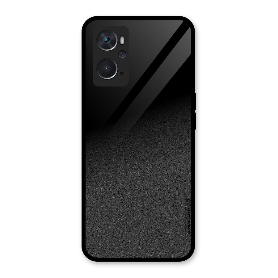 Black Grey Noise Fusion Glass Back Case for Oppo K10 4G