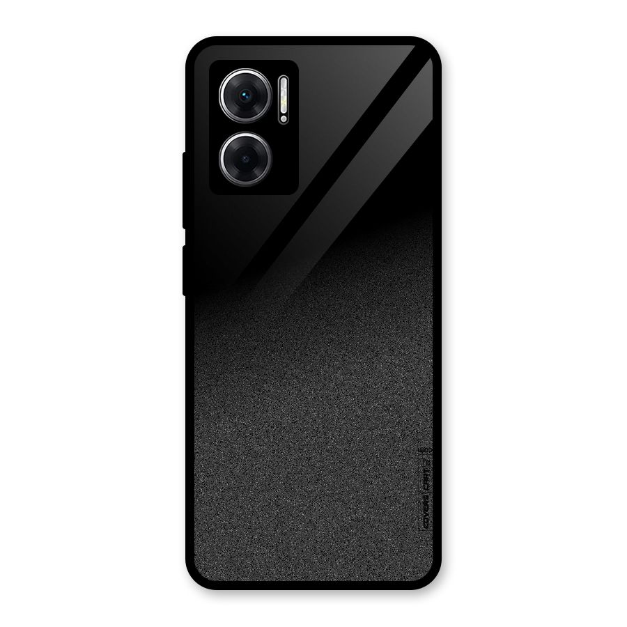 Black Grey Noise Fusion Glass Back Case for Redmi 11 Prime 5G