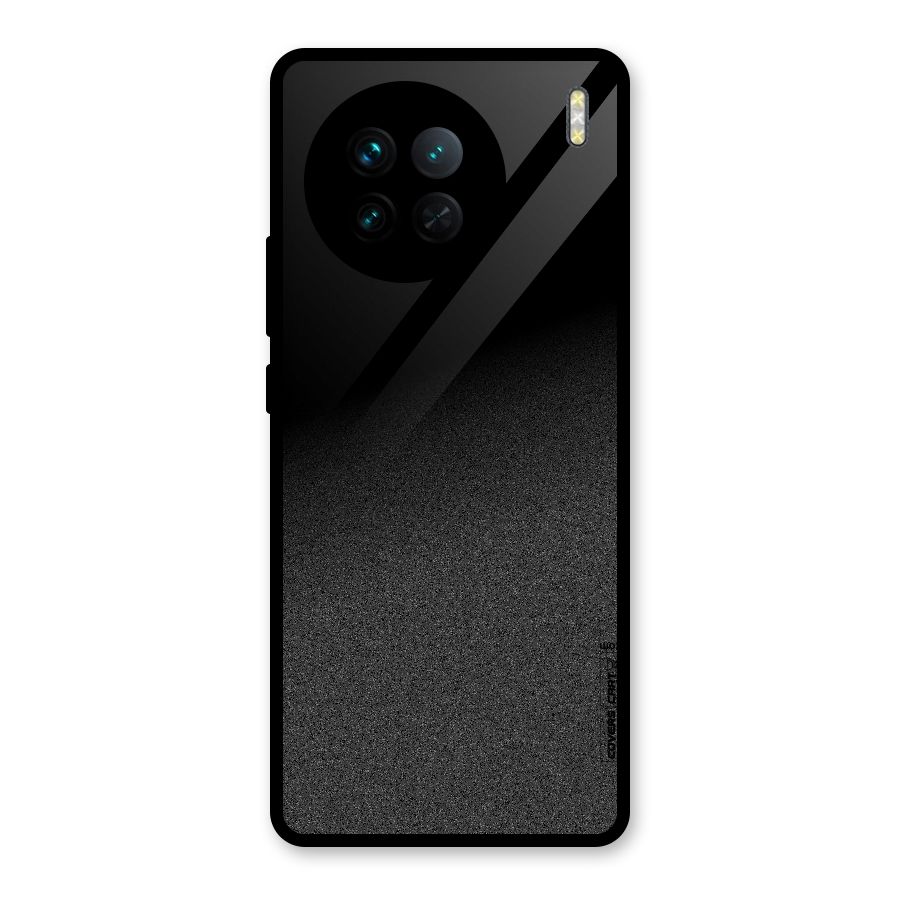 Black Grey Noise Fusion Glass Back Case for Vivo X90