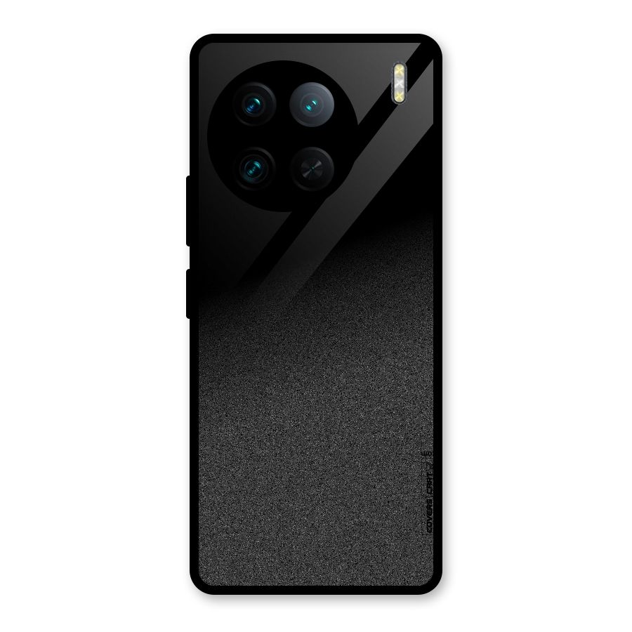 Black Grey Noise Fusion Glass Back Case for Vivo X90 Pro