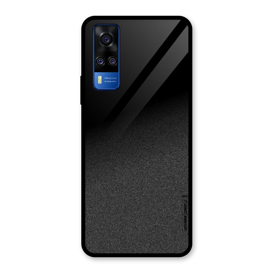 Black Grey Noise Fusion Glass Back Case for Vivo Y31
