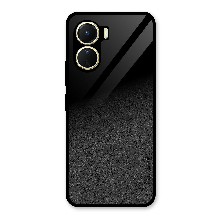 Black Grey Noise Fusion Glass Back Case for Vivo Y56
