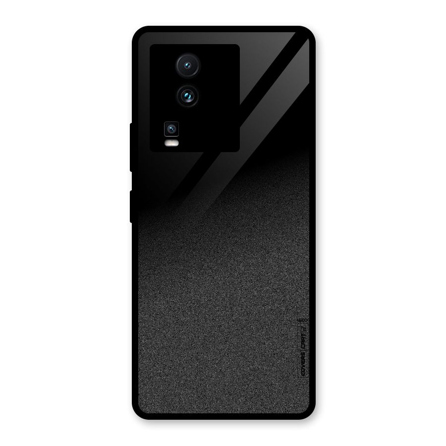 Black Grey Noise Fusion Glass Back Case for Vivo iQOO Neo 7 Pro