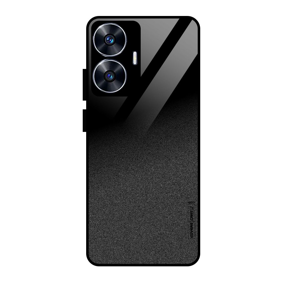 Black Grey Noise Fusion Glass Back Case for realme C55