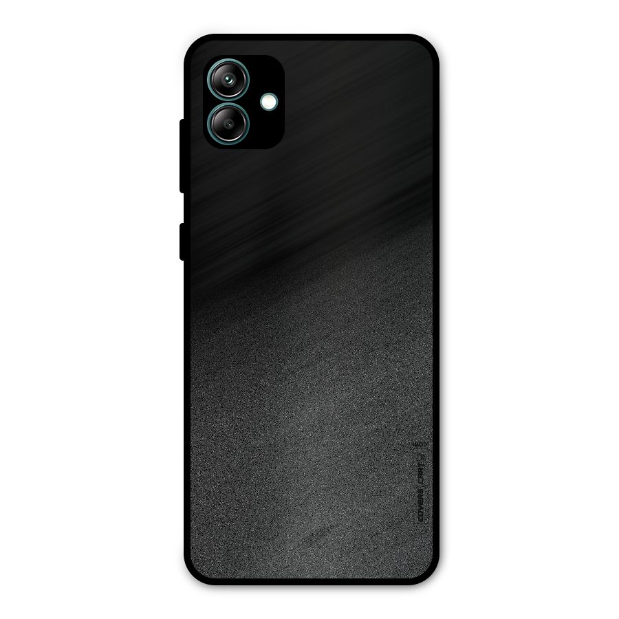 Black Grey Noise Fusion Metal Back Case for Galaxy A04
