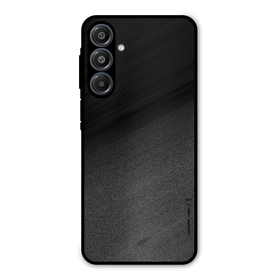 Black Grey Noise Fusion Metal Back Case for Galaxy A16 5G