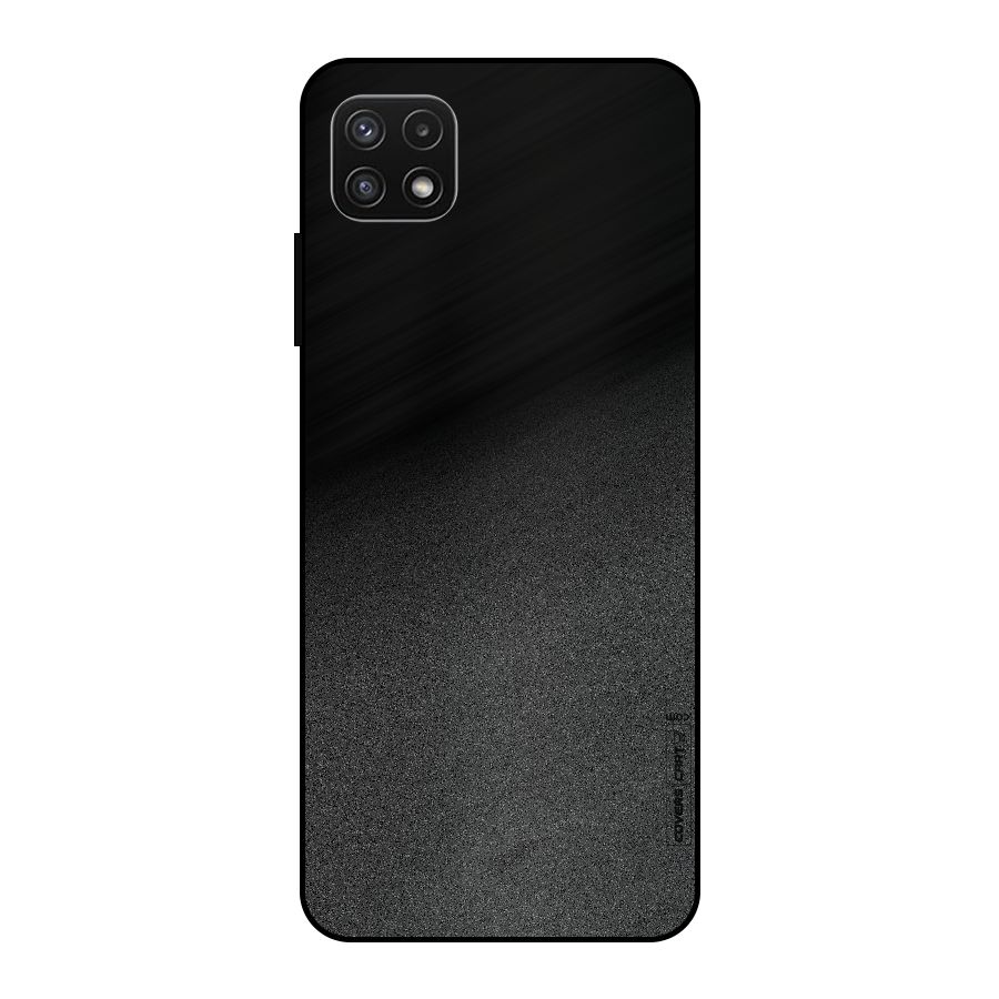 Black Grey Noise Fusion Metal Back Case for Galaxy A22 5G