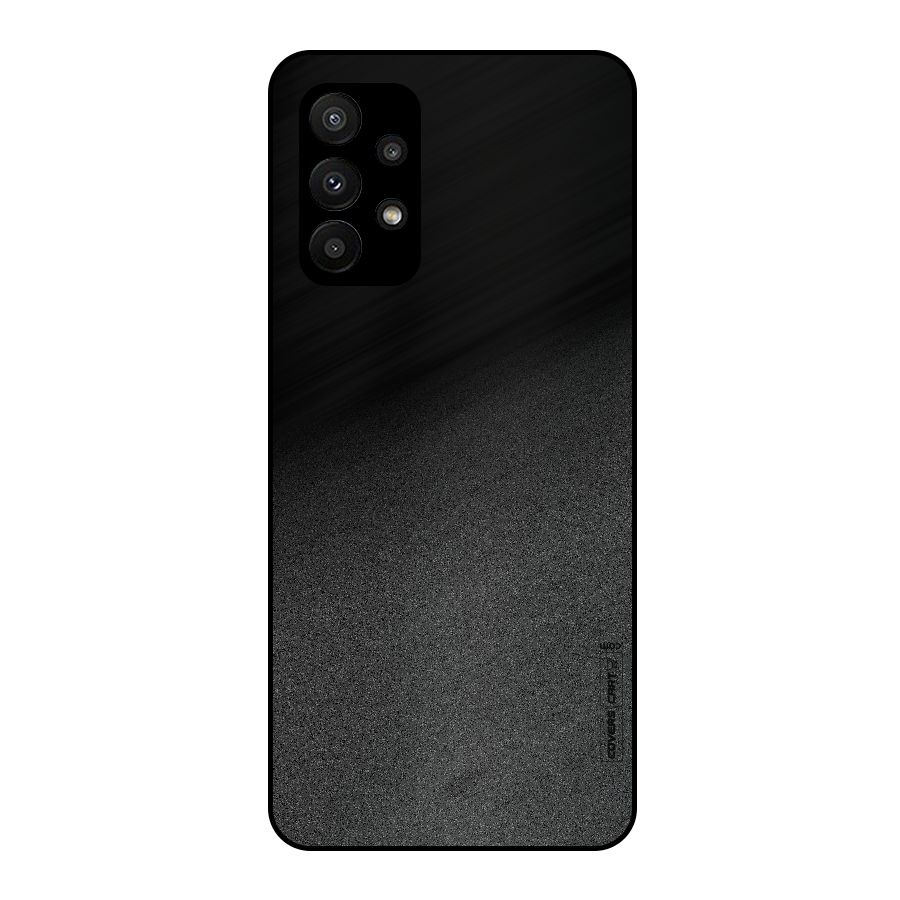 Black Grey Noise Fusion Metal Back Case for Galaxy A23