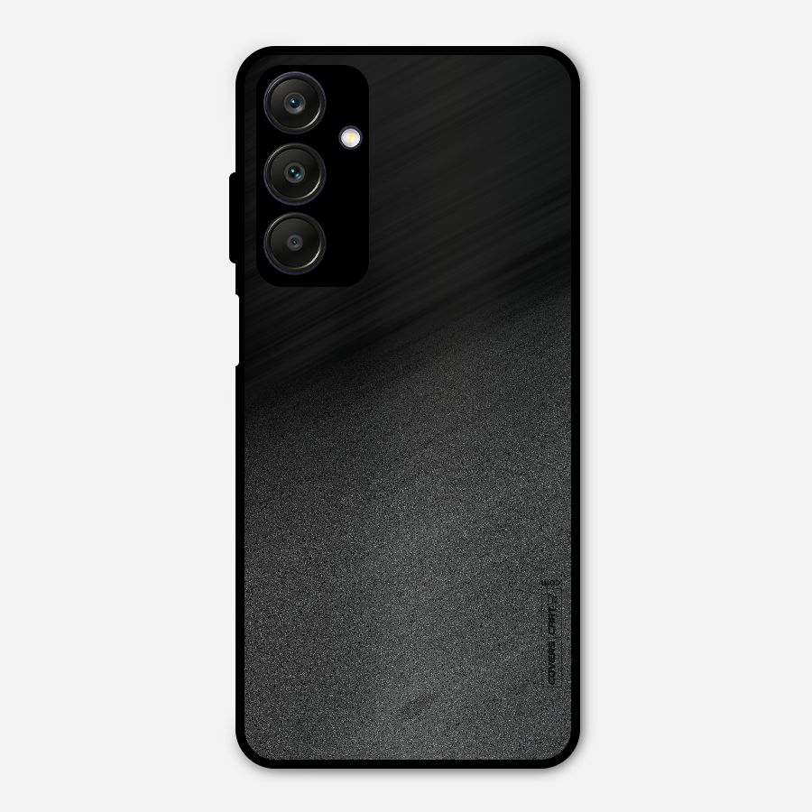 Black Grey Noise Fusion Metal Back Case for Galaxy A25 5G