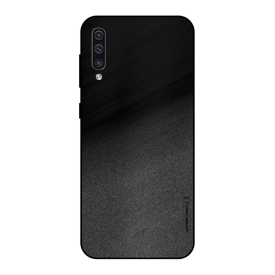 Black Grey Noise Fusion Metal Back Case for Galaxy A30s