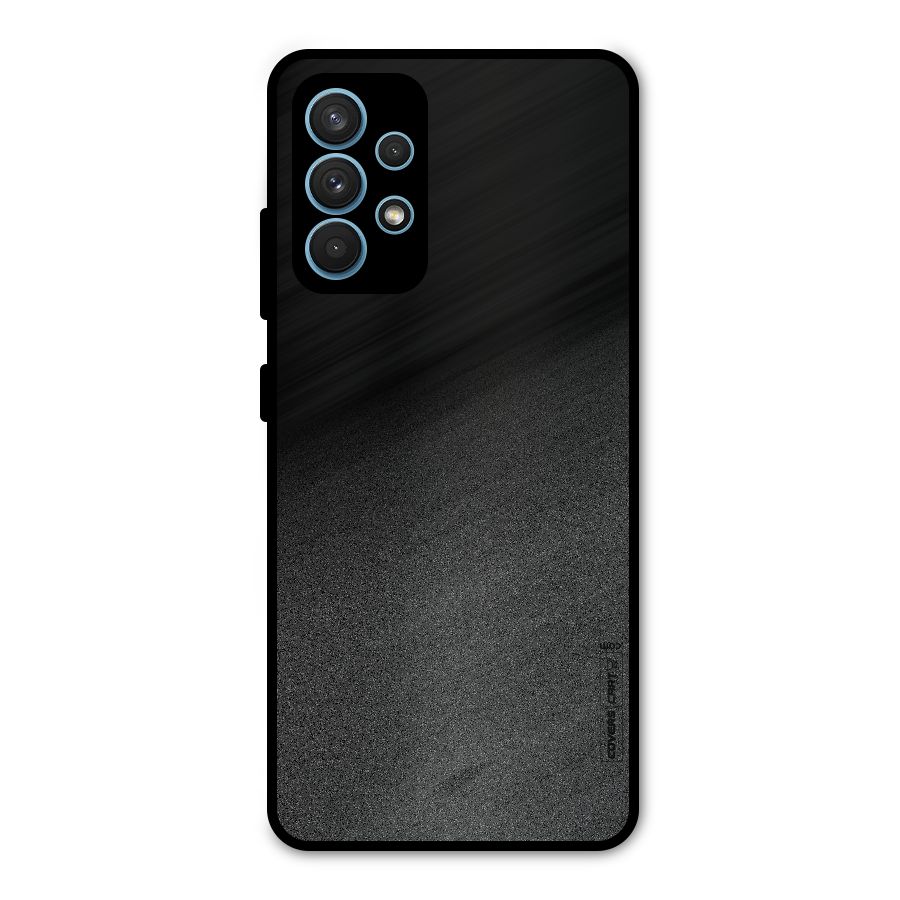 Black Grey Noise Fusion Metal Back Case for Galaxy A32