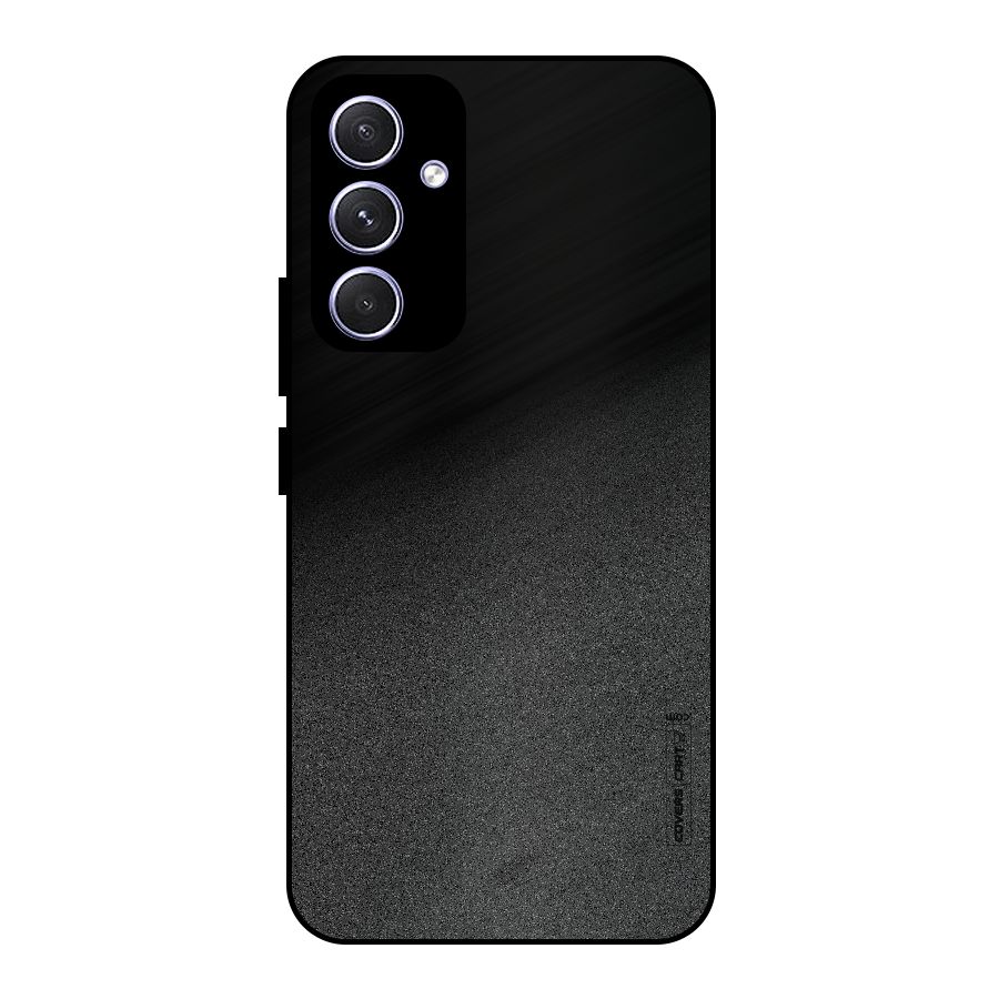 Black Grey Noise Fusion Metal Back Case for Galaxy A54