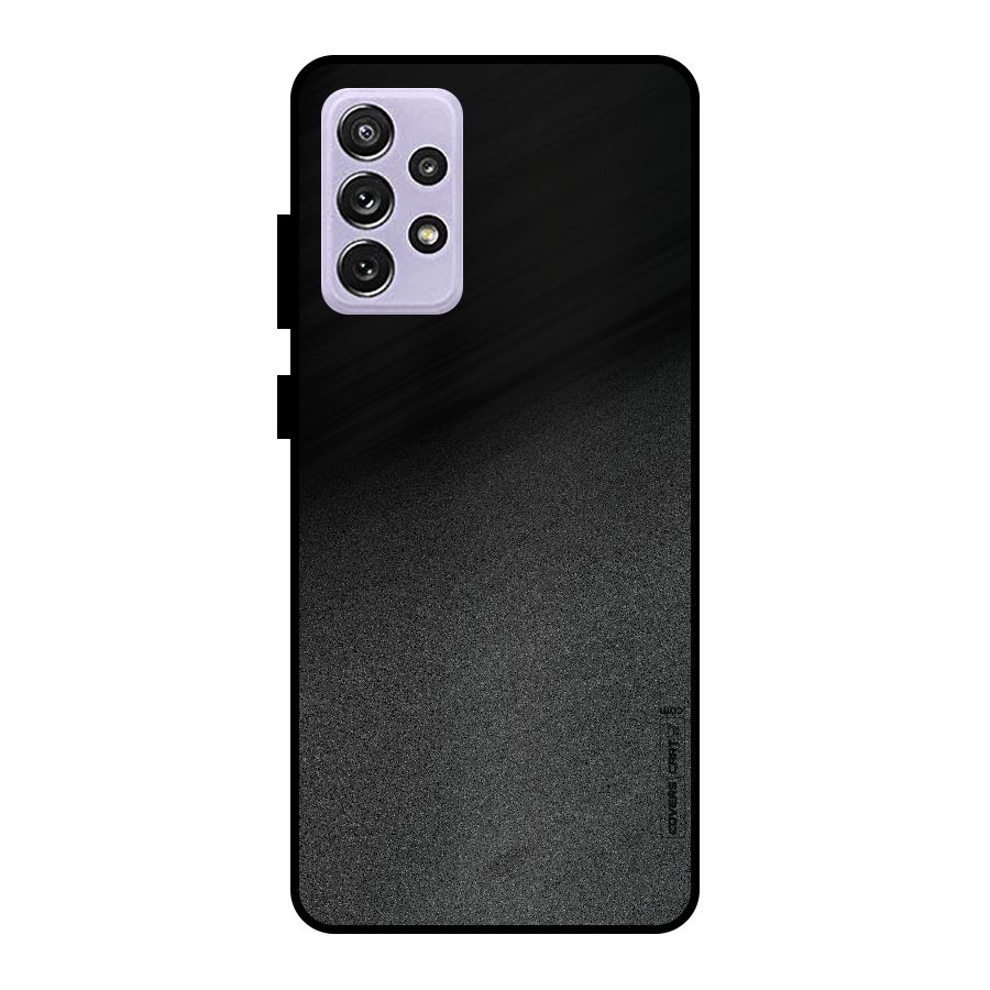 Black Grey Noise Fusion Metal Back Case for Galaxy A72