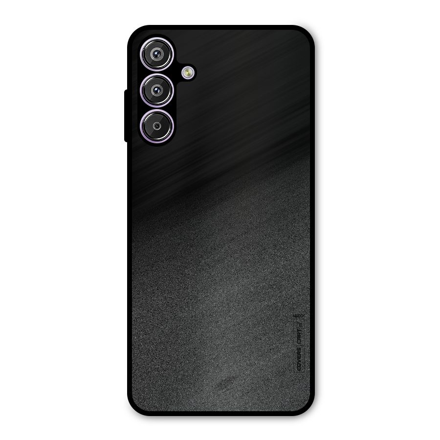 Black Grey Noise Fusion Metal Back Case for Galaxy M15